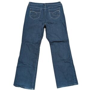 Chico's Platinum Jeans‎ Womens 3 XL 16 Classic Boot Cut Dark Denim Bootcut